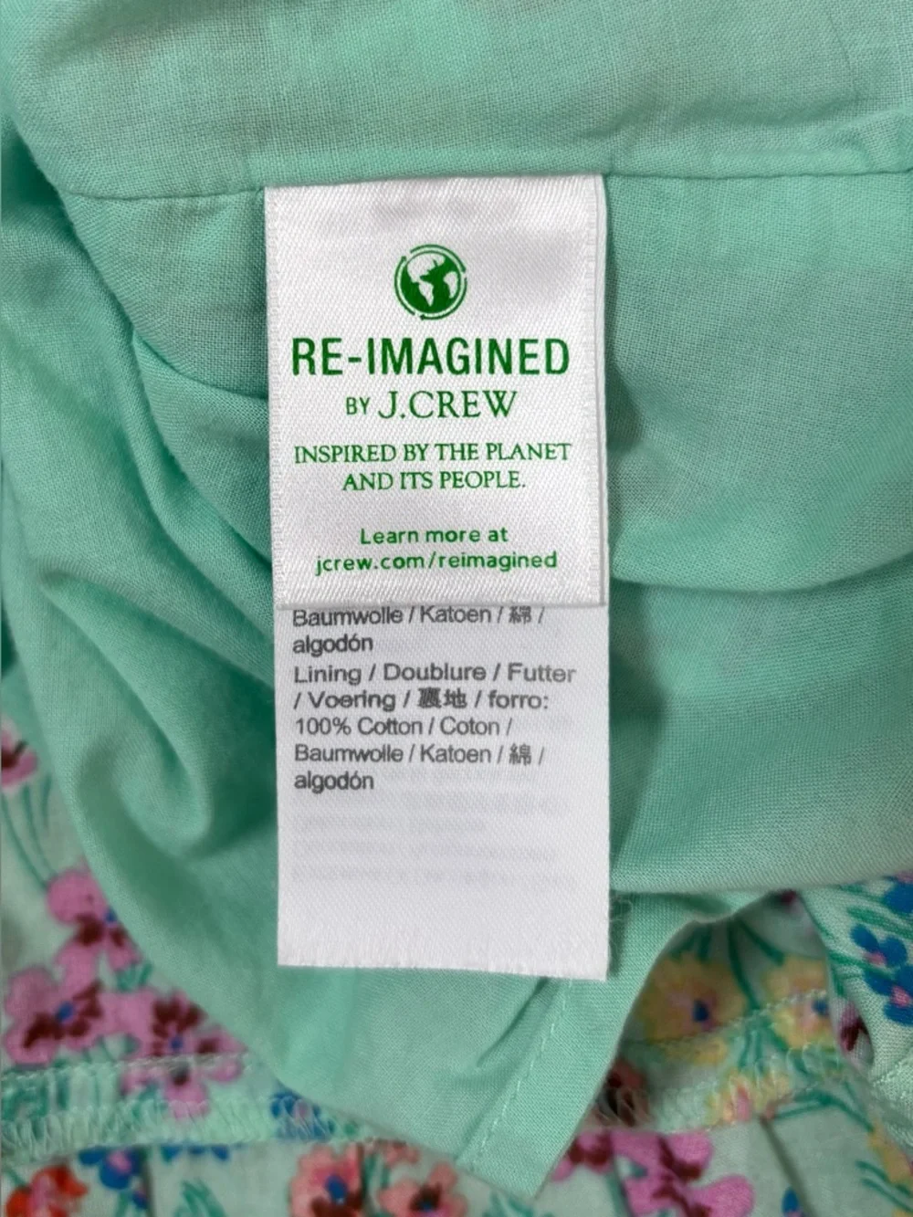 Crewcuts J.Crew Dress Girls Size 8 Floral Smocked Puff Sleeve - Picture 5 of 7